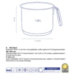 FLAVORIA Serpa za mlijeko nerdjajuci celik - Image 4