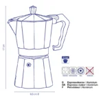 ITALIA Kuvalo za espresso aluminijum - Image 3