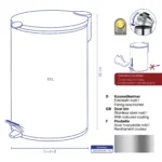 MATS Silver Kanta za otpatke nerdjajuci celik - Image 2