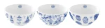 PAGODA Set 3 zdjele porcelan