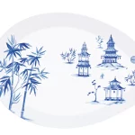 PAGODA Tanjir za posluzenje porcelan