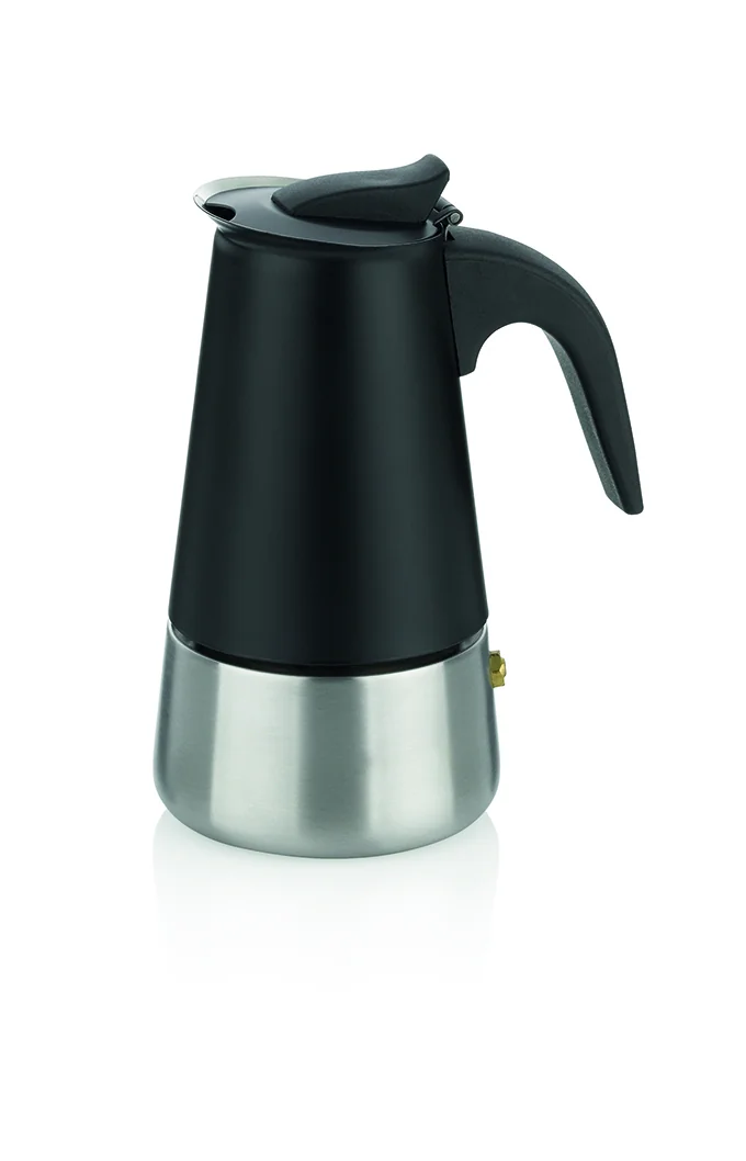 10898.webp FERRARA Kuvalo za espresso nerdjajuci celik crna - Image 1
