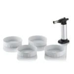 MANOU Set zdjelice za krem brule i gorionik keramika