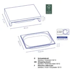 KENINA Daska za rezanje sa posudom - Image 2