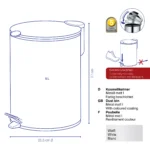 MATS White Kanta za otpatke metal - Image 2