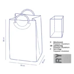 PALMA Korpa za ves poliester siva - Image 2