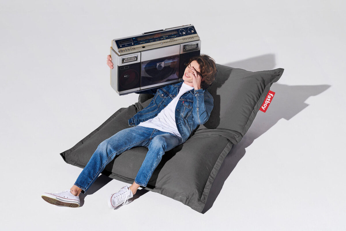 FATBOY Original Outdoor Rock Grey  lazy bag  olefin - Image 3