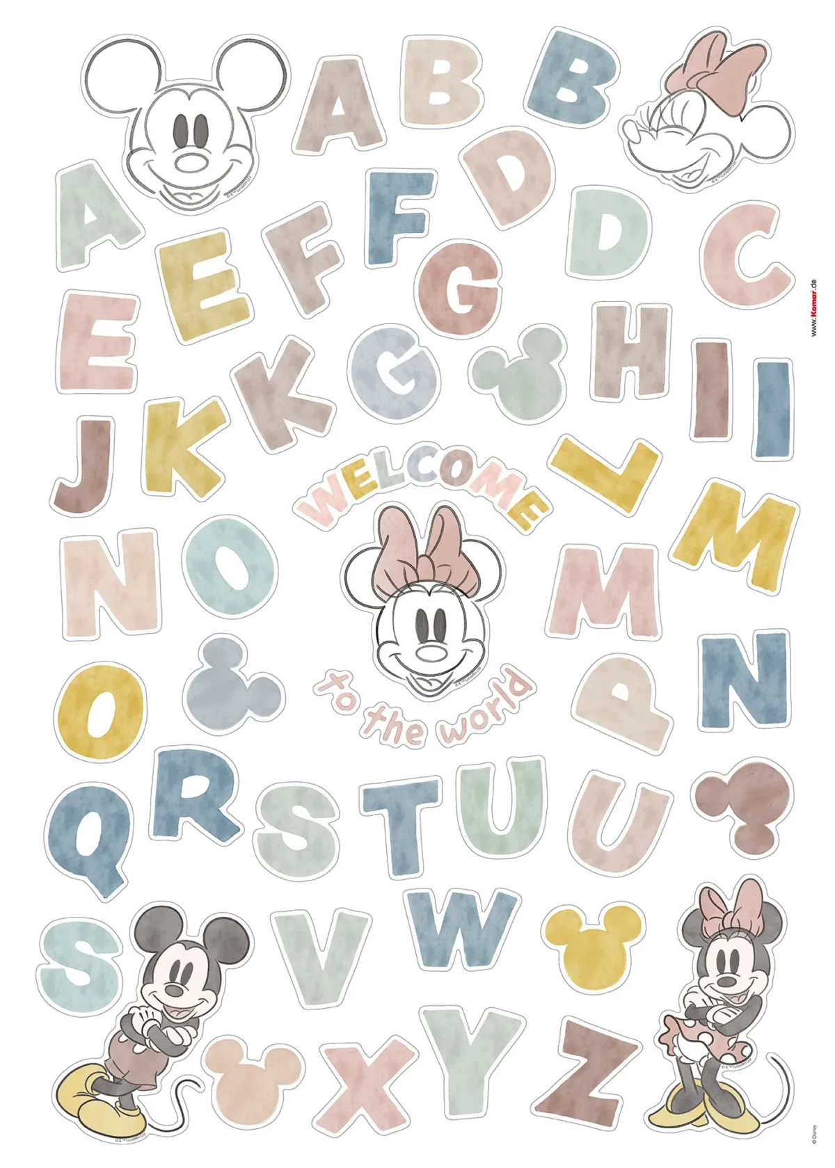 Mickey Alphabet Stiker papir - Image 2