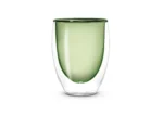 Set 2 solje sa duplim staklom borosilikatno staklo zeleno - Image 2