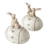 Uskrsnja dekoracija zec na jajetu Norberta Cream