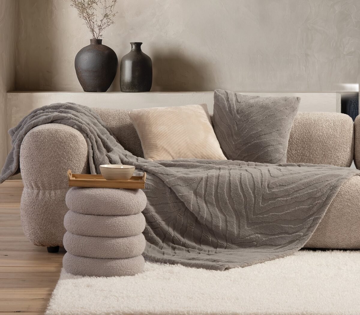 BERIEN Dekorativni jastuk <br>GREY - Image 5