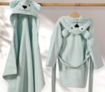 LIFE IN THE CITY Bademantil <br>MISTY BLUE - Image 4