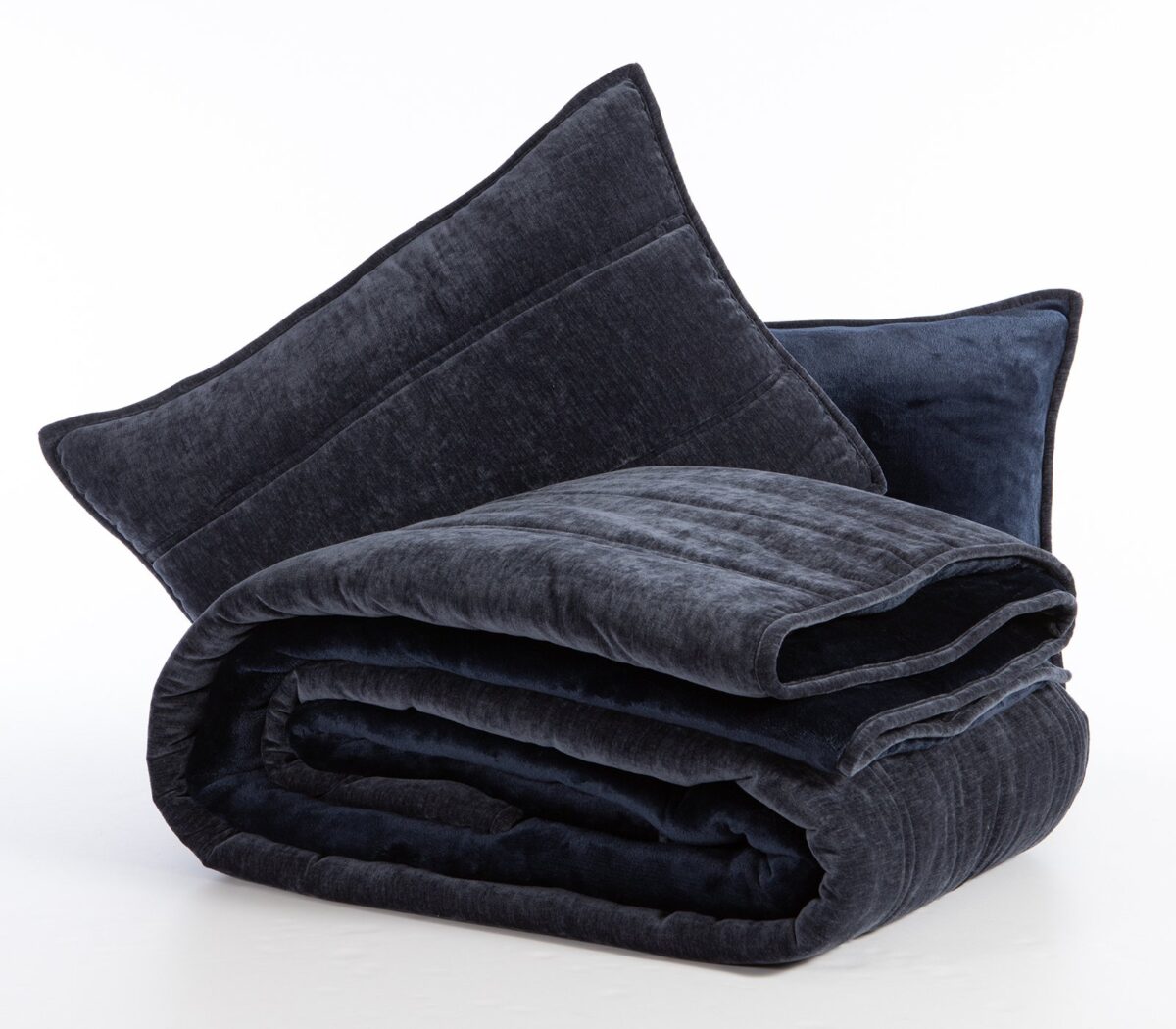 VANIA Prekrivac poliester BLUE/BLACK - Image 5