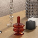 BENJA Svijecnjak staklo BROWN