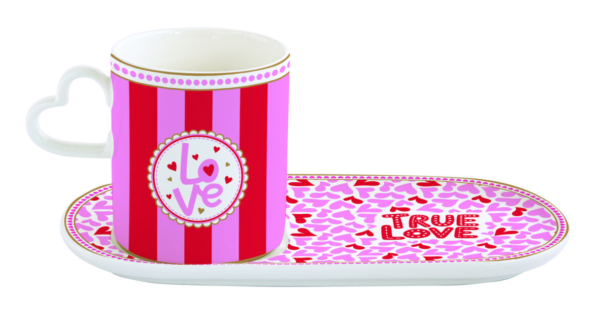 Porcelanska šolja sa tacnom - Image 2