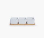 SAGE Set 3 zdjelice na tacni WHITE