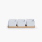 SAGE Set 3 zdjelice na tacni WHITE