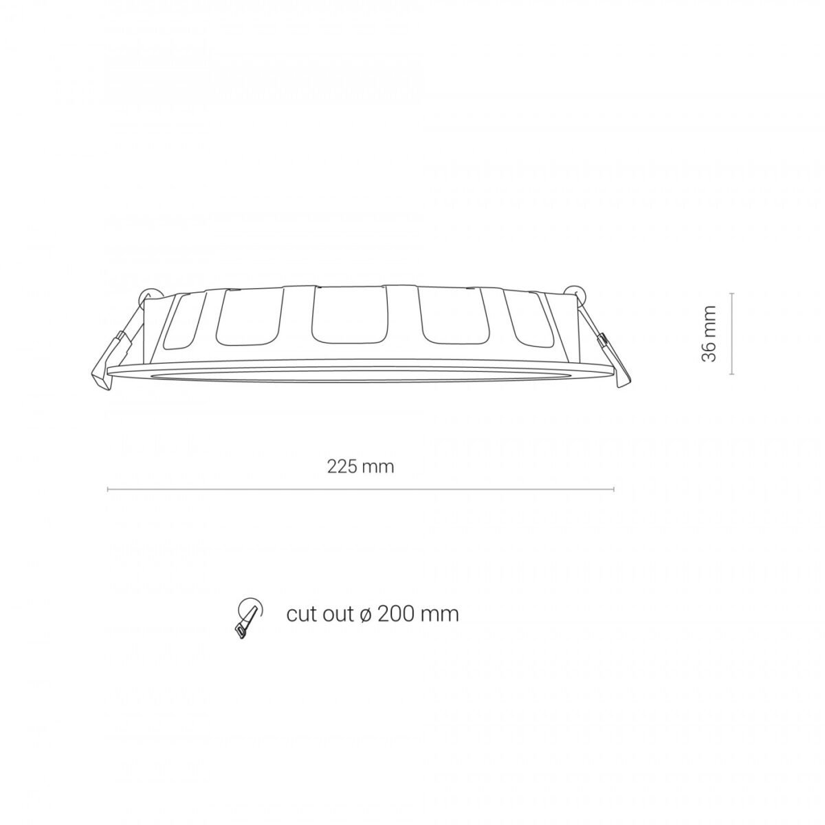 KOSCL ugradna plafonska svjetiljka - Image 4
