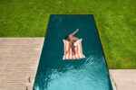 ORIGINAL Fatboy Plutajuci Lazy bag STRIPE ORANGE CREME