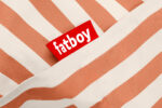 ORIGINAL Fatboy Lazy bag STRIPE ORANGE CREME OUTDOOR - Image 4