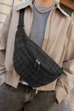 City Beltbag Torba Bouclé black - Image 2