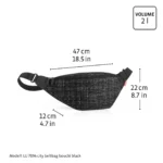 City Beltbag Torba Bouclé black - Image 4