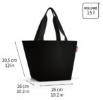 Shopper M Torba Bouclé black - Image 5