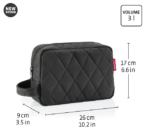 Cosmeticpouch M Neseser Bouclé black - Image 4