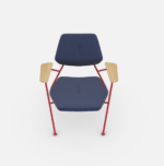 POLYGON Fotelja RUBY RED / OAK dark lacquer / 756 STEELCUT - Image 8