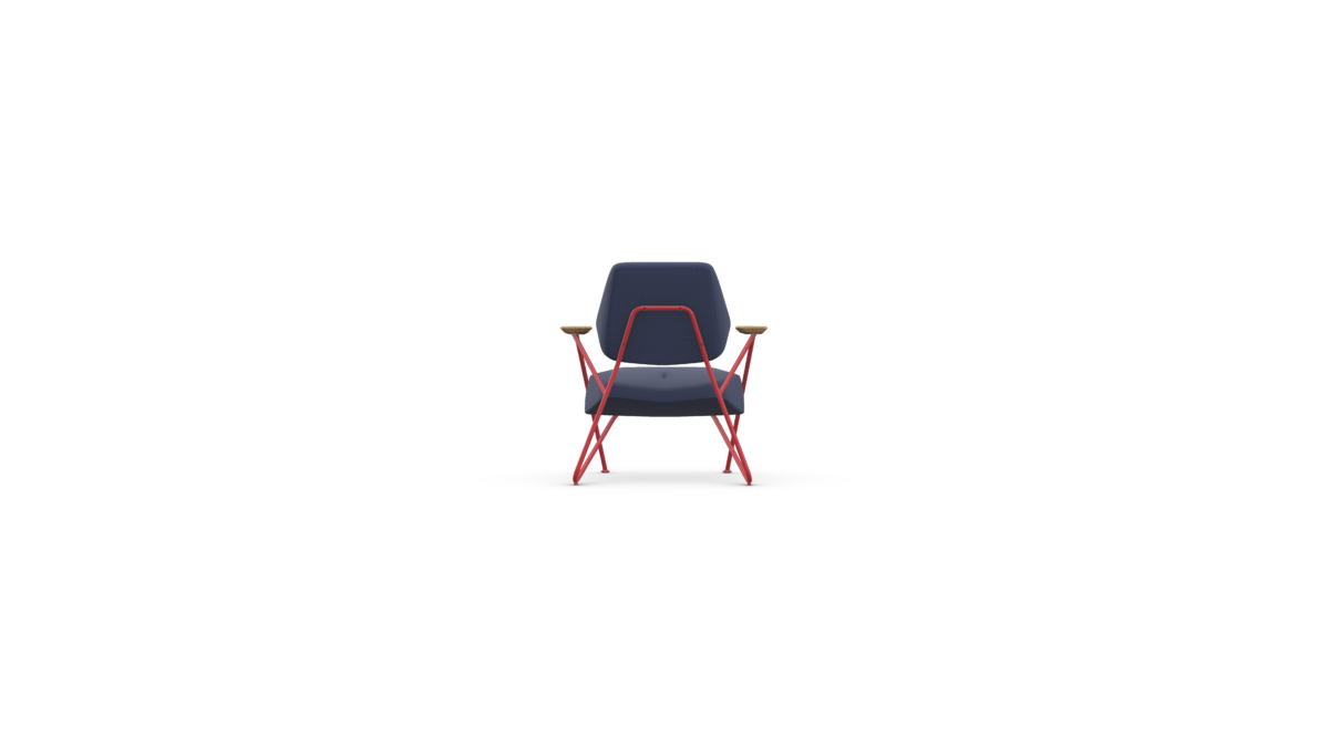 POLYGON Fotelja RUBY RED / OAK dark lacquer / 756 STEELCUT - Image 5