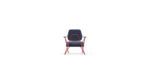 POLYGON Fotelja RUBY RED / OAK dark lacquer / 756 STEELCUT - Image 5