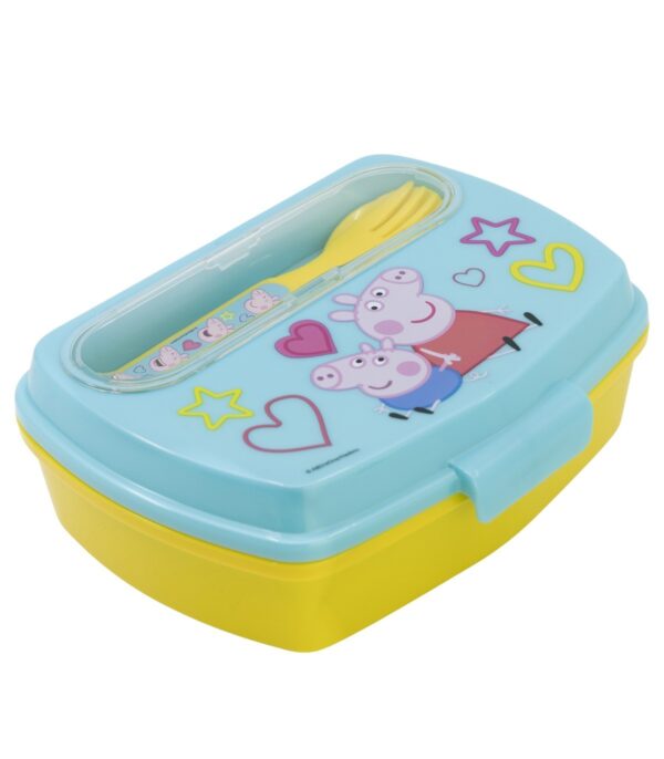 PEPPA PIG Funny Kutija za sendvič sa priborom za jelo