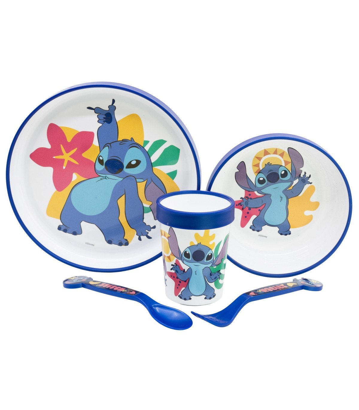 set-5-pcs-antideslizante-plato-cuenco-vaso-y-cubiertos-premium-bicolor-en-caja-stitch.jpg STITCH Set za jelo sa neklizajućim dnom - Image 1