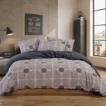CASUAL COREO Posteljina za jedan krevet sa jorganskom navlakom TAUPE