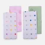 BABY DOTS Set čaršava za krevetac ECRU/GREEN - Image 3