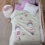 BALLERINE WORLD Ćebe za bebe GREEN