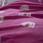 RAINBOW MOOD Ćebe za jedan krevet FUCHSIA - Image 3