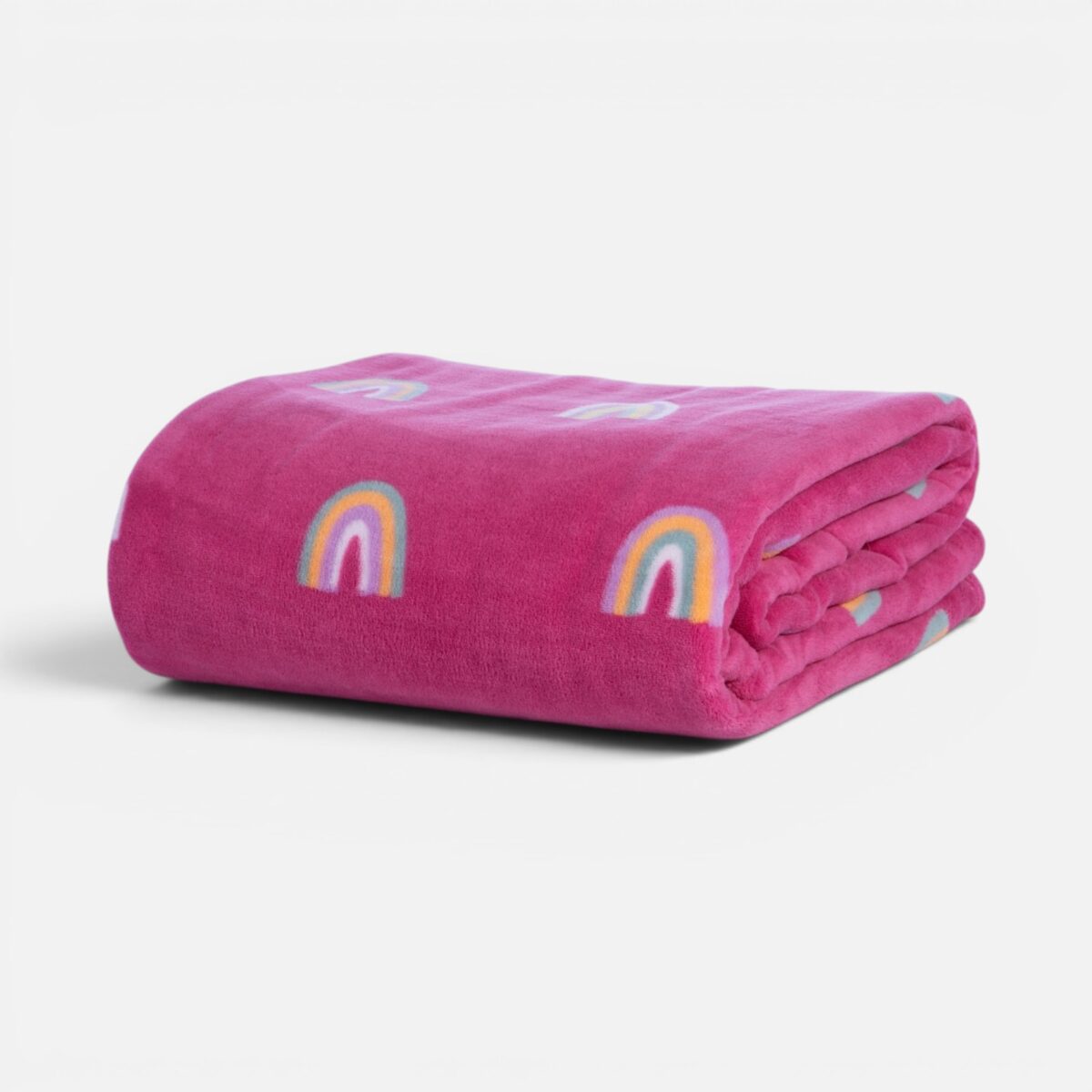 RAINBOW MOOD Ćebe za jedan krevet FUCHSIA - Image 4