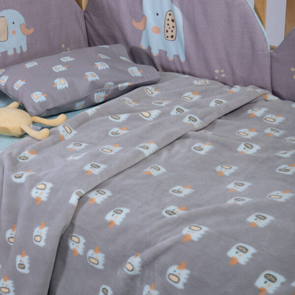 ELEPHANTS Ćebe za bebe GREY