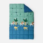 JUNGLE MANIA Jorgan za jedan krevet GREEN/BLUE - Image 4