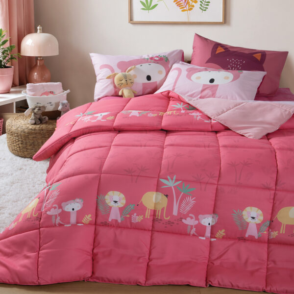 WILD & SWEET Jorgan za jedan krevet CORAL