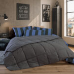 CHROMA Jorgan za jedan krevet NIGHT GREY