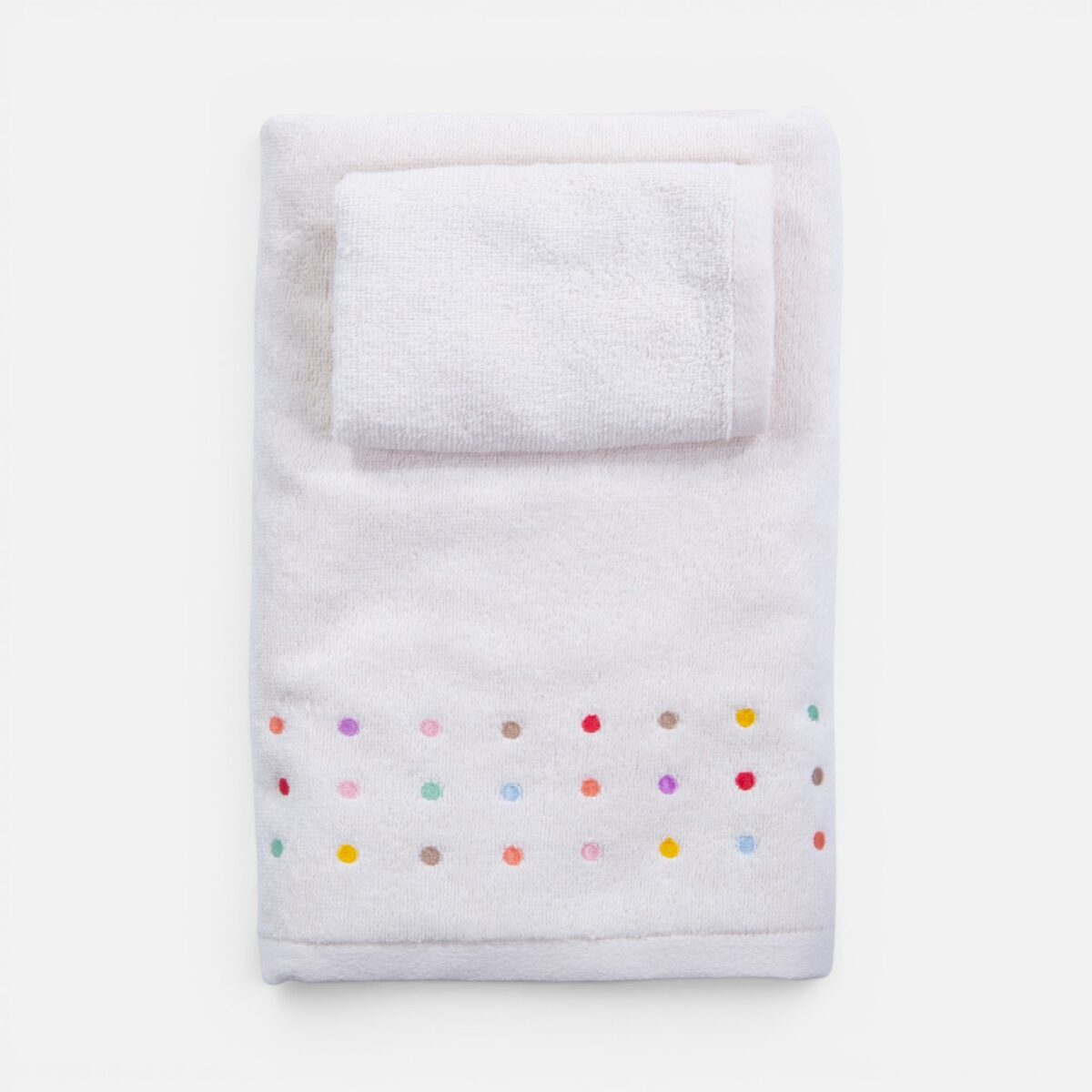 DOTS Set 2 peškira ECRU/PINK - Image 2
