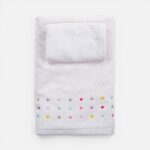 DOTS Set 2 peškira ECRU/PINK - Image 2