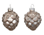 Novogodišnji ukras šišarka SMOKEY PEARL - Image 2