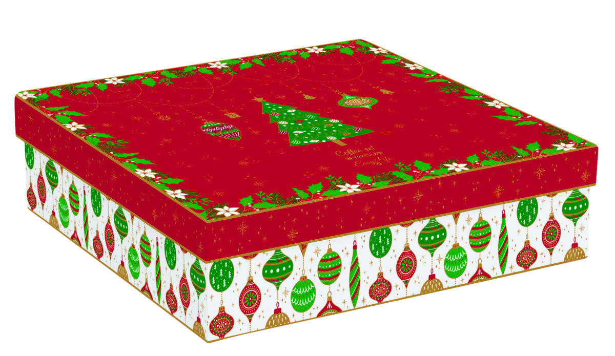 JINGLE BELLS Set 6 šoljica za kafu sa tacnama od porcelana - Image 3