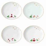 LET IT SNOW Set 2 tanjira od porcelana, 2 dezena seta