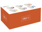 CREATIVE WHITE Set 6 šoljica za kafu od porcelana sa ručkama u boji - Image 2