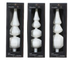 Ukras za vrh jelke 3 varijante WINTER WHITE