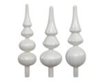 Ukras za vrh jelke 3 varijante WINTER WHITE - Image 2